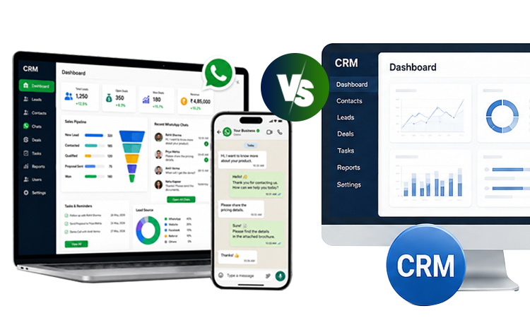 WhatsApp CRM vs Regular CRM: What's the Difference?